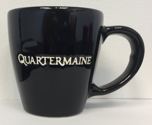 Quartermaine 12 oz Black Mug